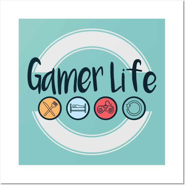 Funny Gift For Gamer Wall Art by LR_Collections